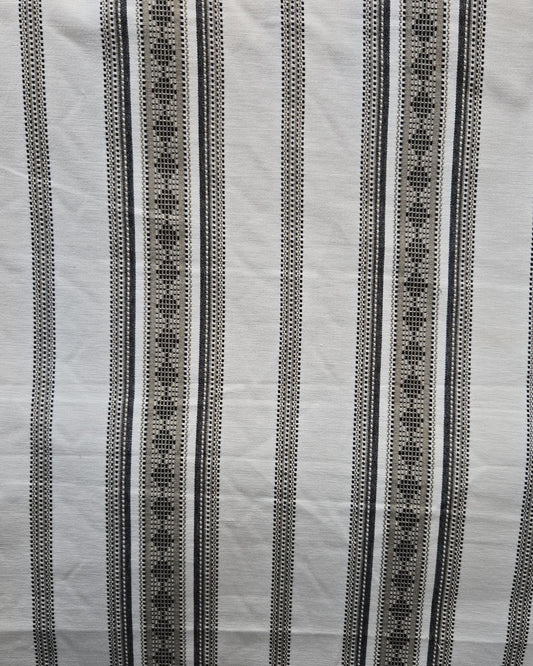 Roma Stripe Flax – 100% Cotton Woven Stripe Fabric