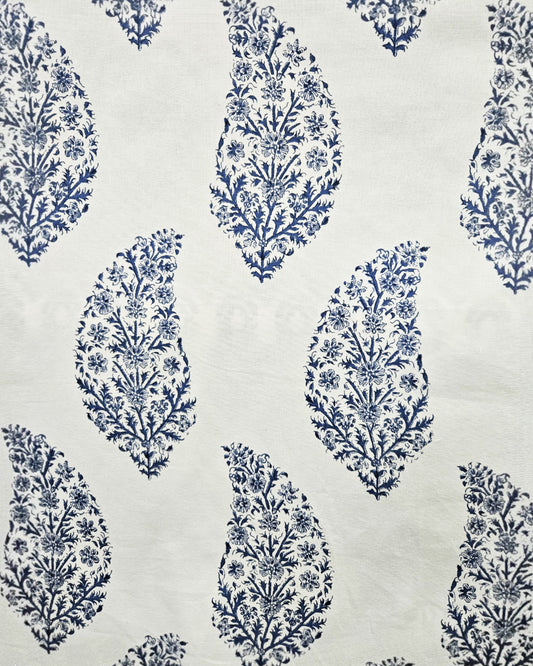 Zahara Dutch Blue/White – 100% Cotton Designer Fabric