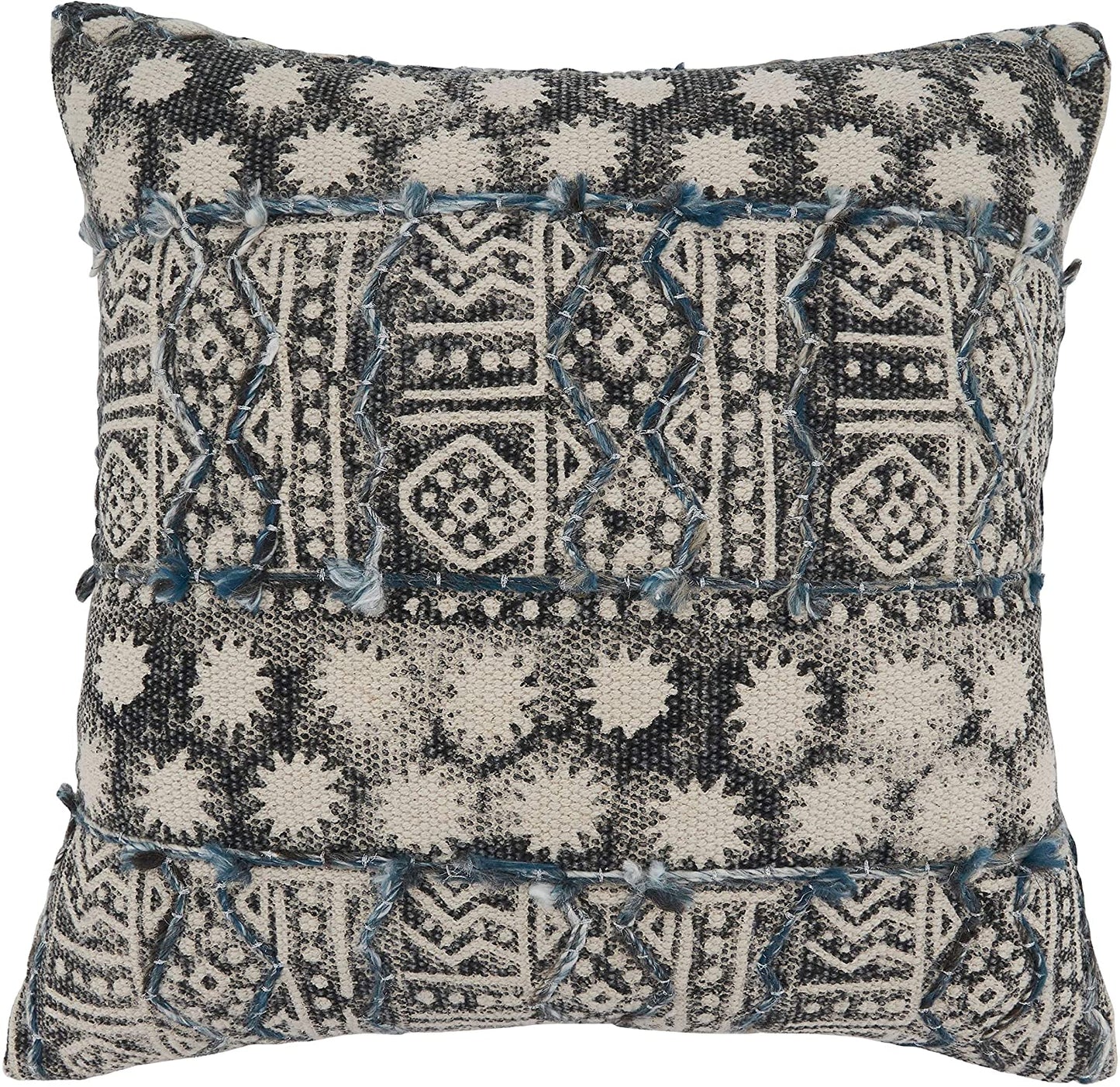 2193 BL 20'' BLUE EMB. BLOCK PRINT