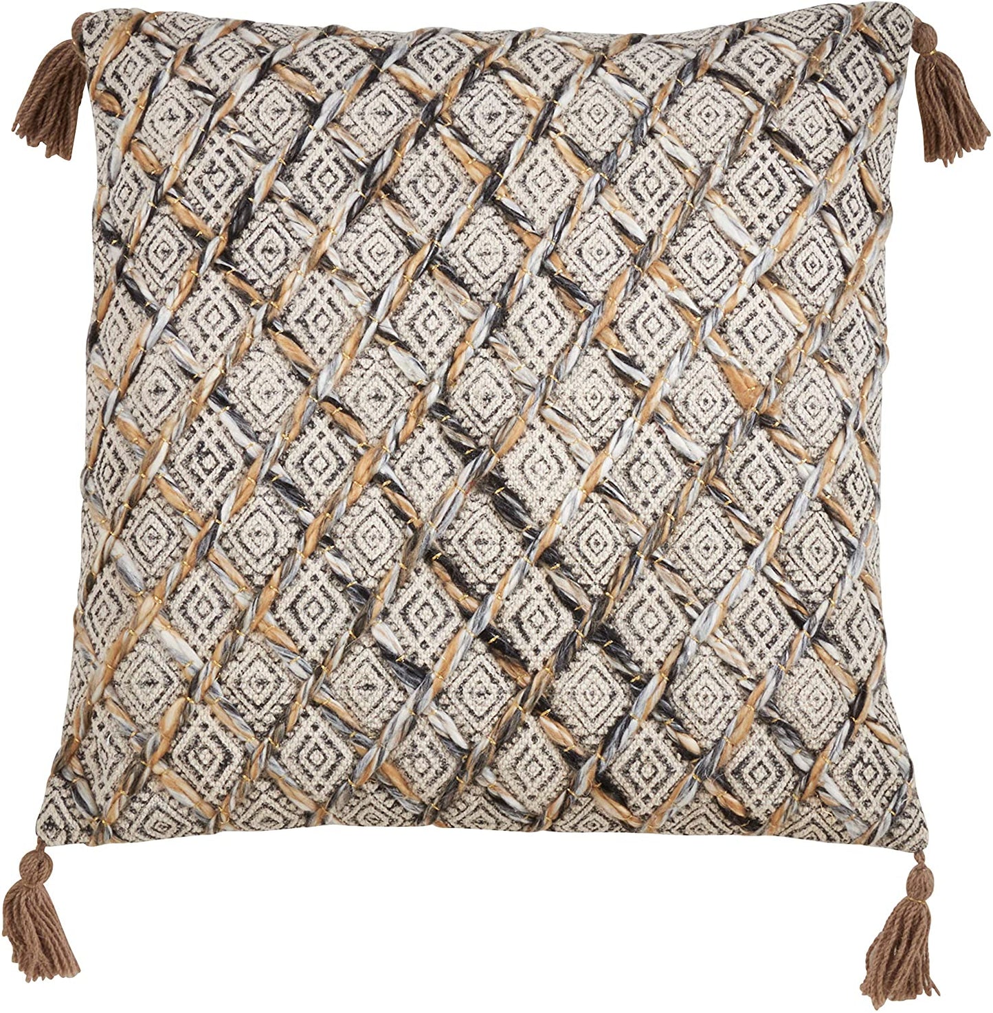 3178 CL22'' SC CLAY BLOCK EMB. PILLOW COVER