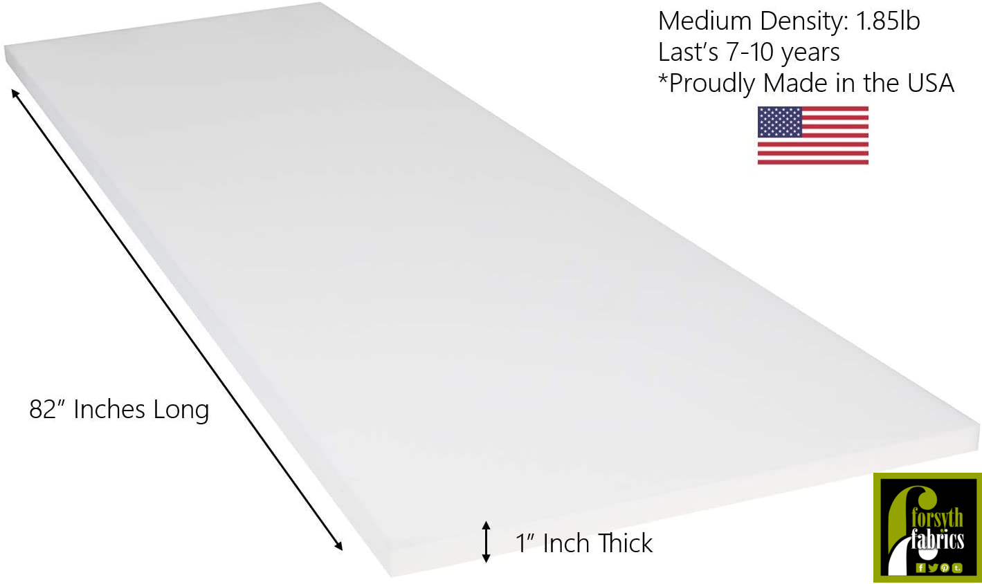 Foam HD Reg 1''X 82''X 24''