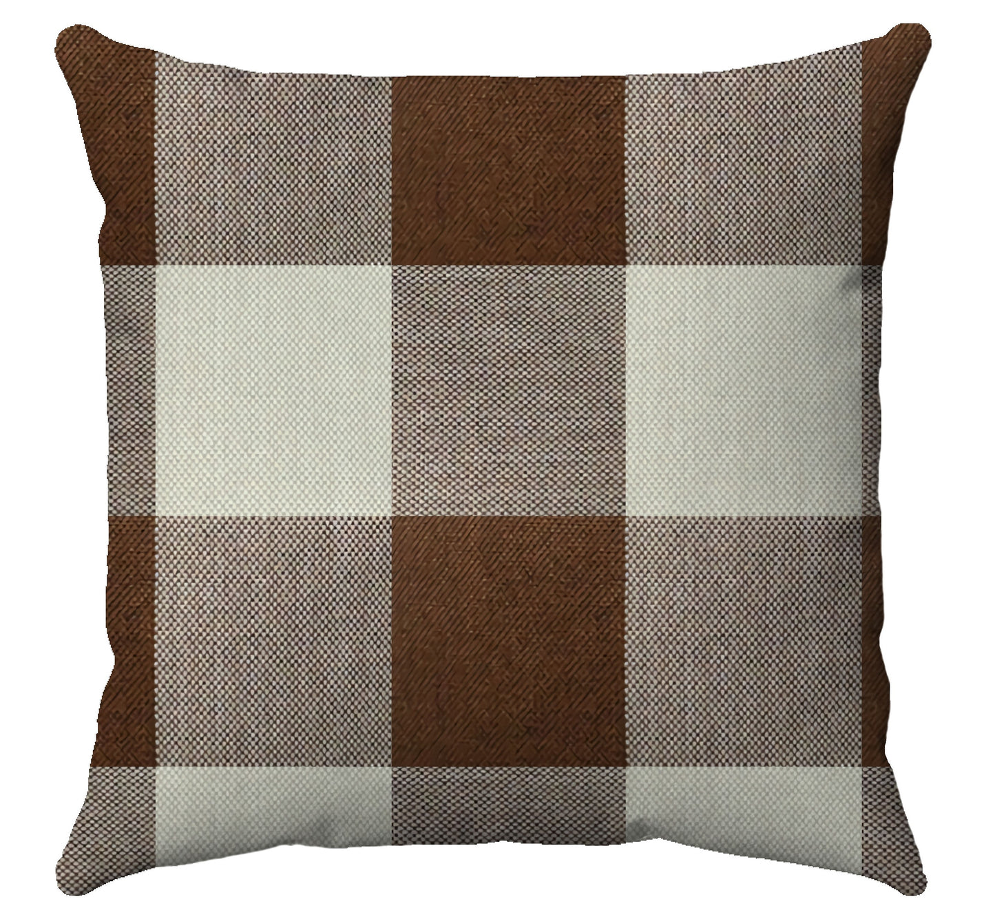 LARGE CHECK PLAID BROWN