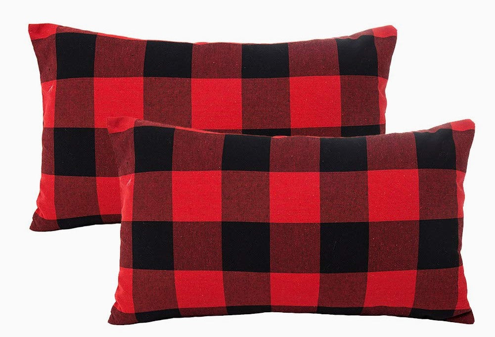 LARGE CHECK PLAID RED / BLACK