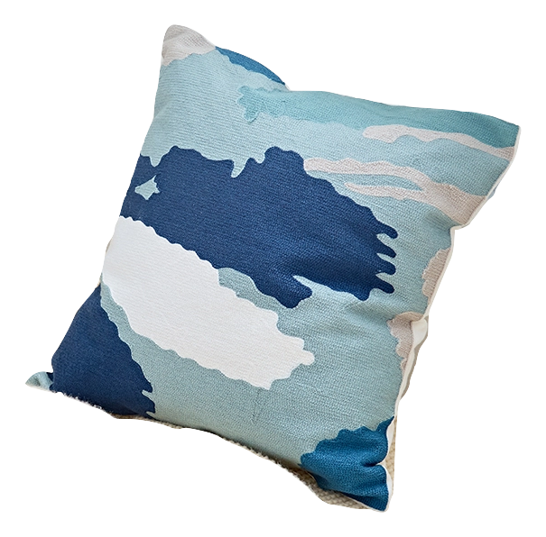 MODERN EMBROIDERY PILLOW COVER