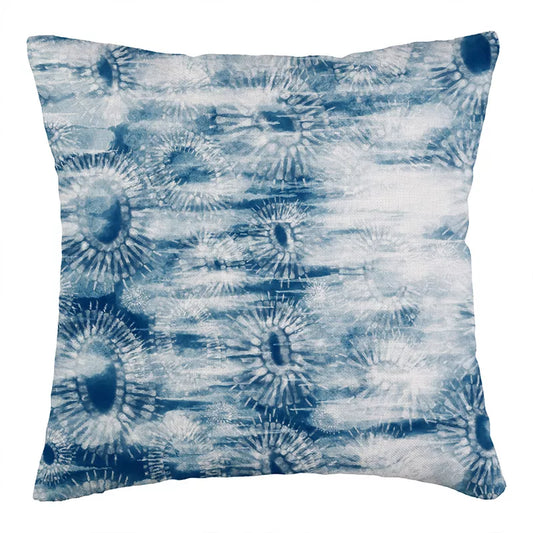 SHIBORI INDIGO TIE DYE PILLOW COVER