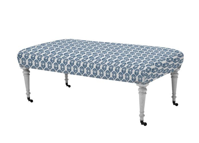 Jasmine Tile Blue/White – 100% Cotton Small Motif Fabric