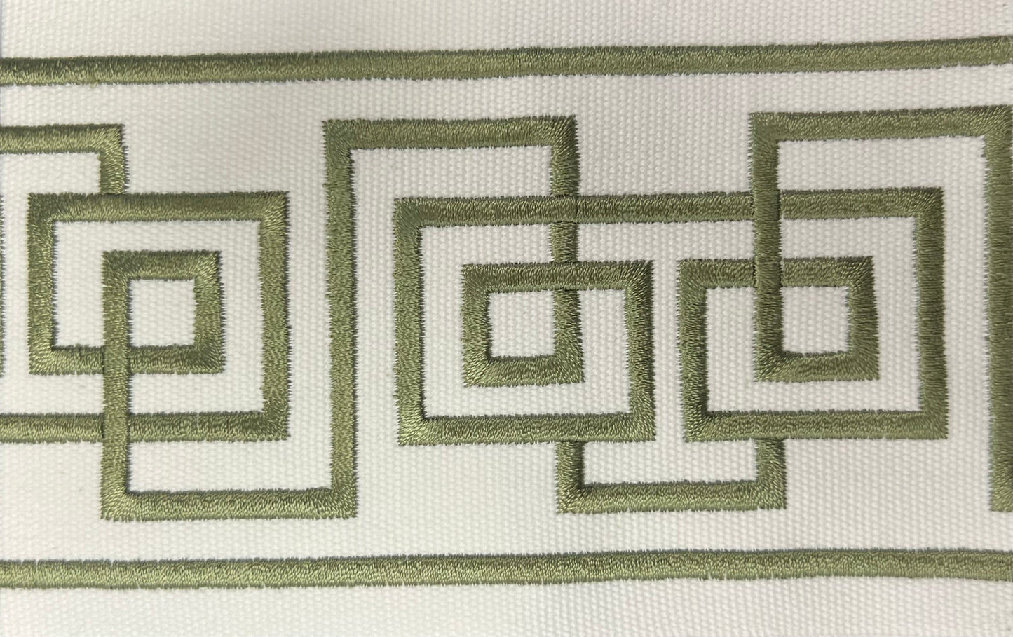 300 Aria 4" Embroidered Geometric / Greek Key Tape