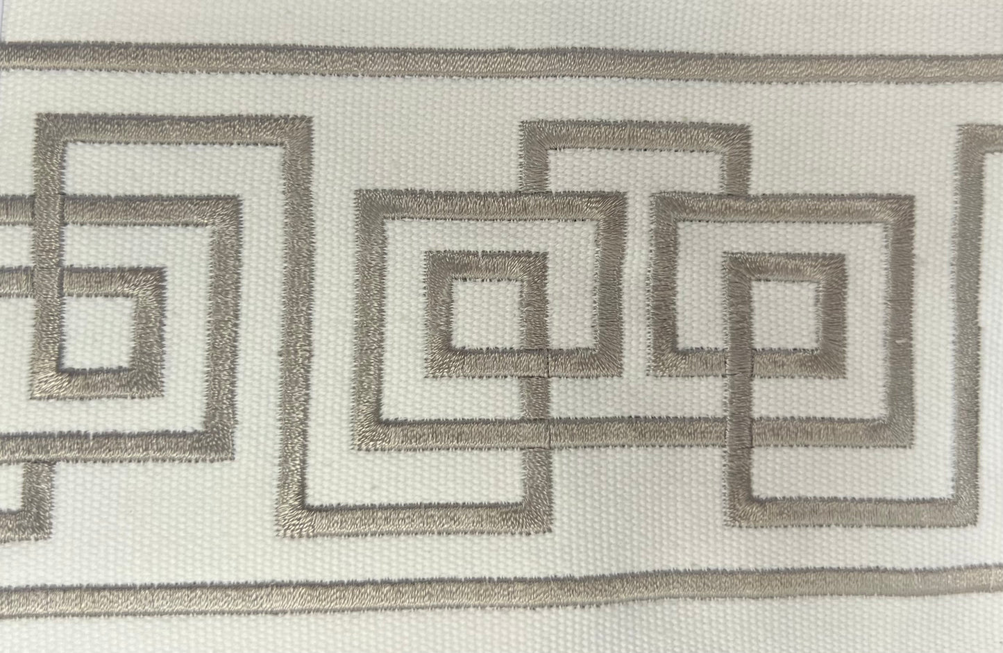 300 Aria 4" Embroidered Geometric / Greek Key Tape