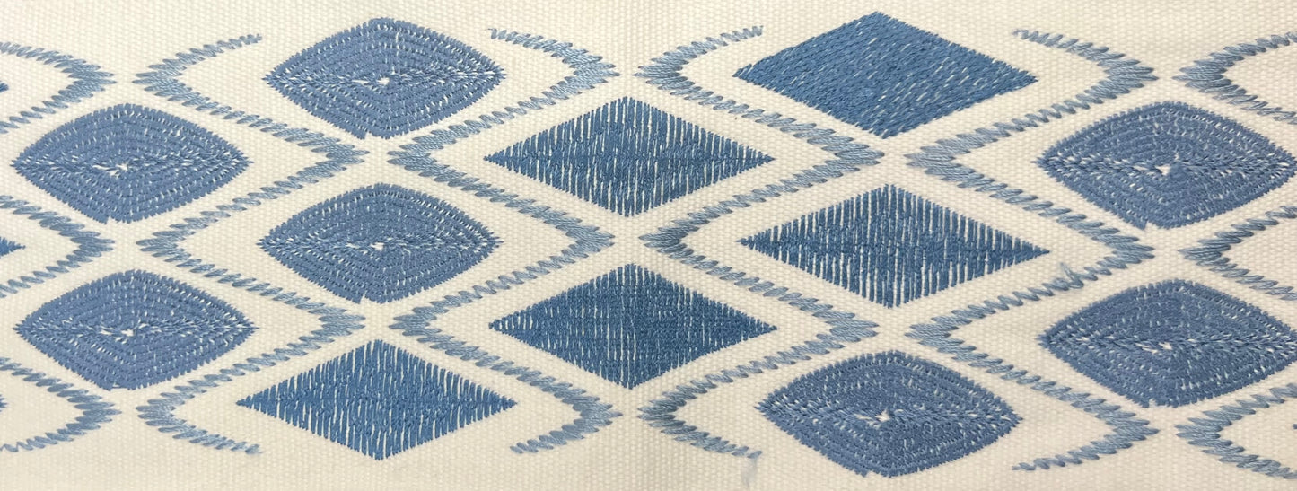 300 Duke 4" Embroidered Geometric Tape Trim