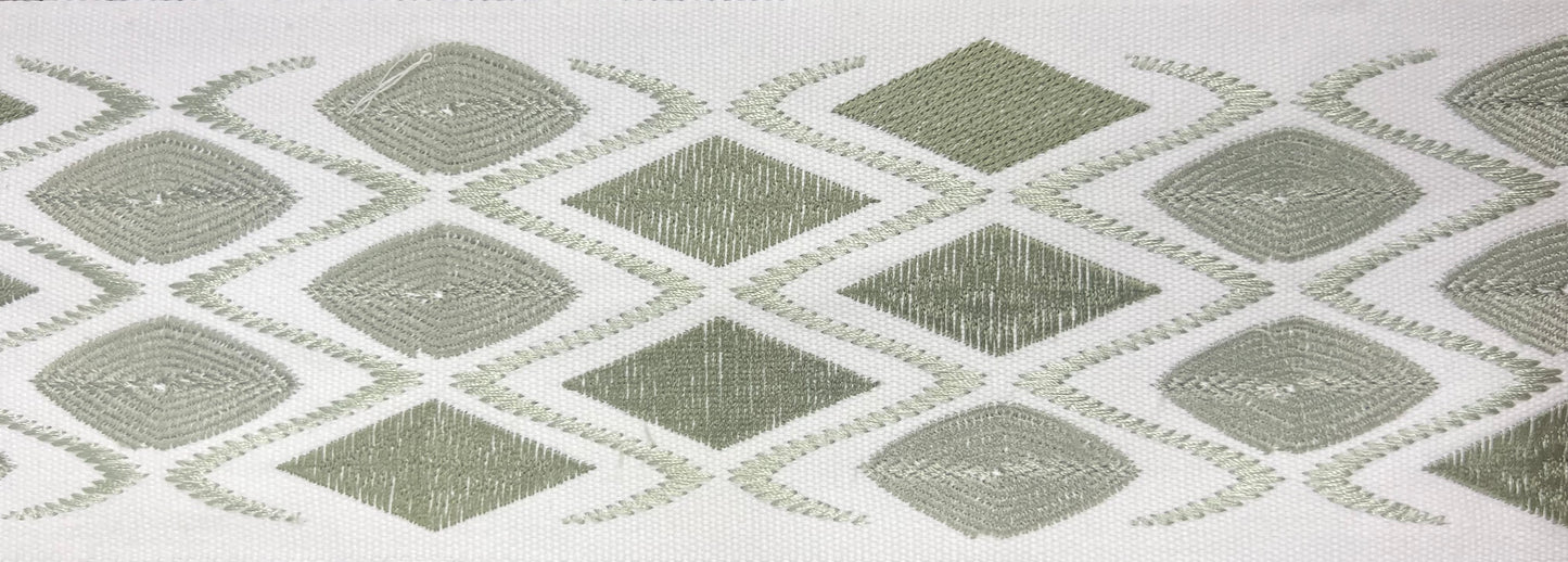 300 Duke 4" Embroidered Geometric Tape Trim
