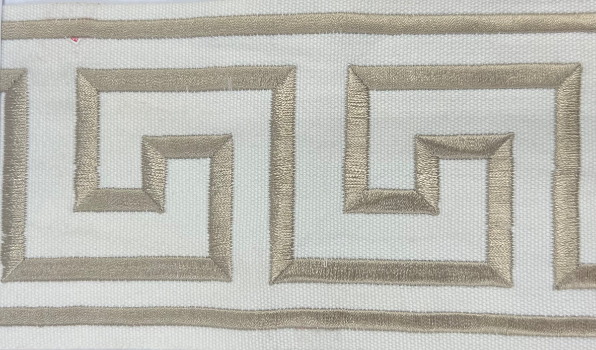 300 Felix 3.5"–4" Embroidered Greek Key Tape Trim