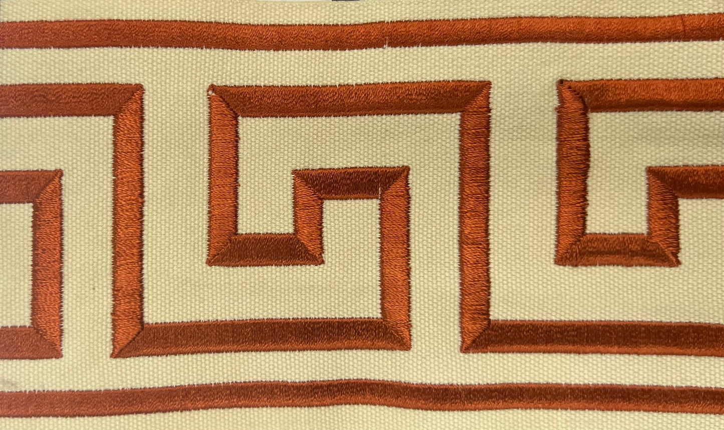 300 Felix 3.5"–4" Embroidered Greek Key Tape Trim