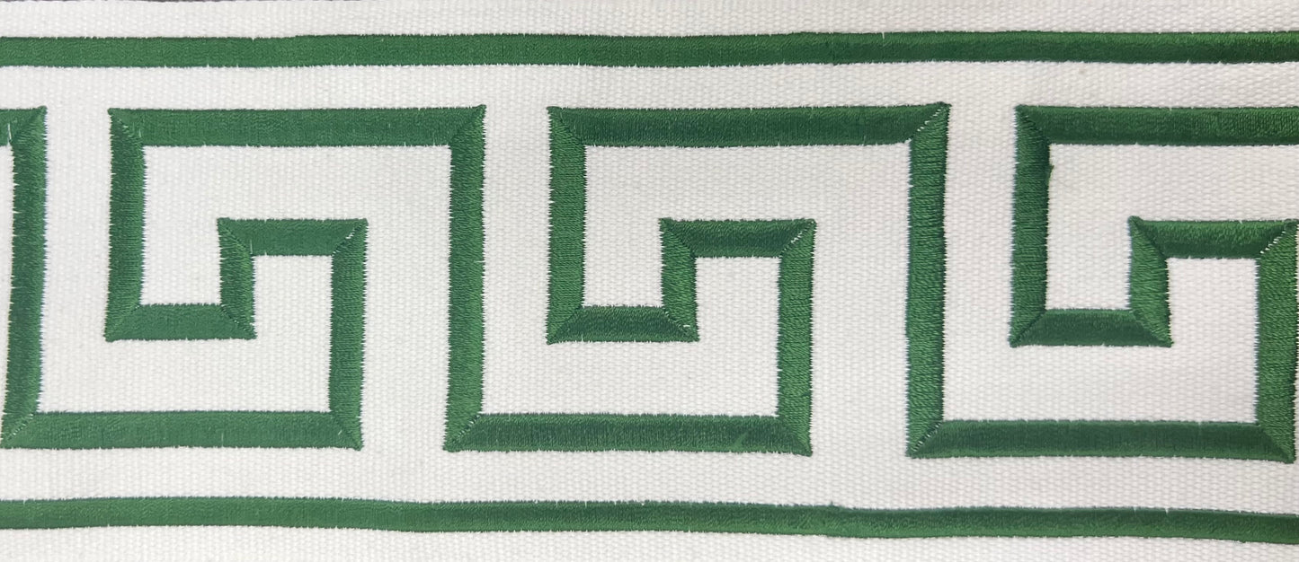 300 Felix 3.5"–4" Embroidered Greek Key Tape Trim