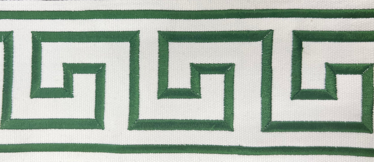 300 Felix 3.5"–4" Embroidered Greek Key Tape Trim