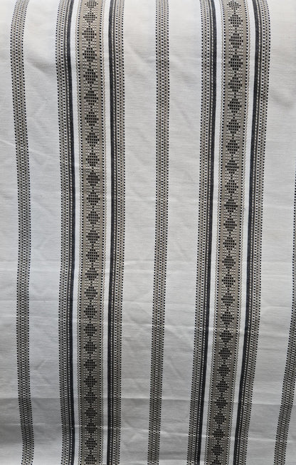 Roma Stripe Flax – 100% Cotton Woven Stripe Fabric