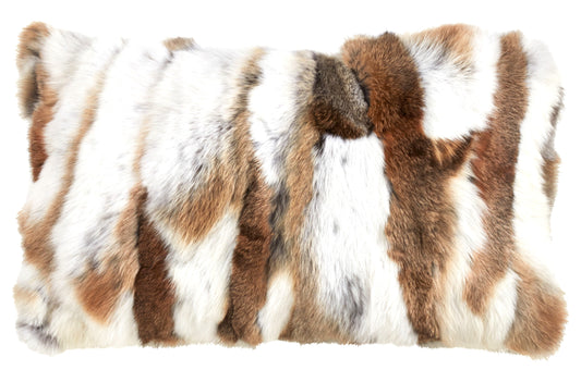 5643 N16S NATURAL 16" RABBIT FUR 100% RABBIT FUR FRONT  100% POLY BACK