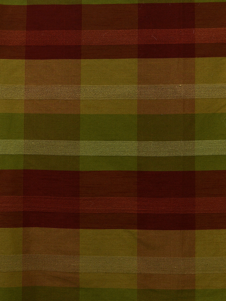 red and green check silk fabrics, large check drapery fabrics, best online fabric store in atlanta