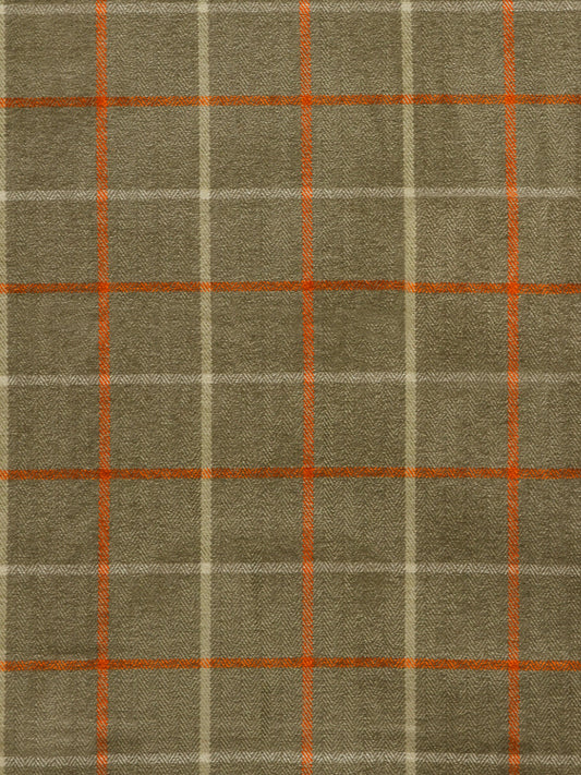 orange check fabric, check upholstery fabric, designer fabric