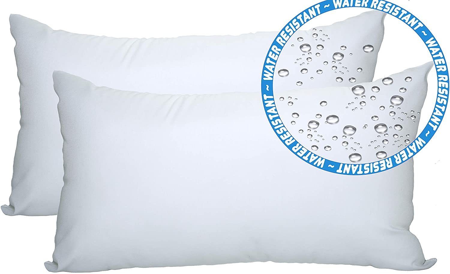 Fixwal 18x18 Inches Outdoor Pillow Inserts Set of 2, Waterproof