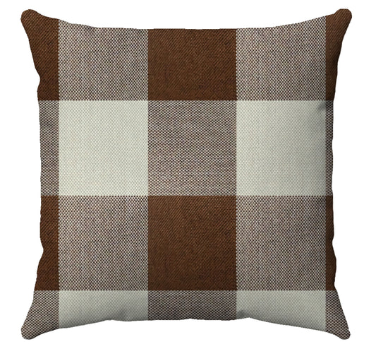 LARGE CHECK PLAID BROWN