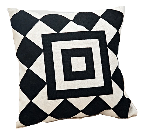 TRIBAL EMBROIDERY PILLOW COVER